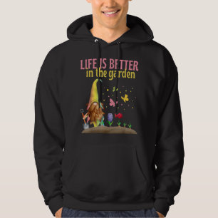 Life is good in the garden gnome spring hoodie