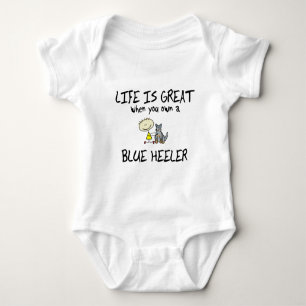 Life is Great Blue Heeler Baby Bodysuit