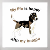 Life is happy with my beagle