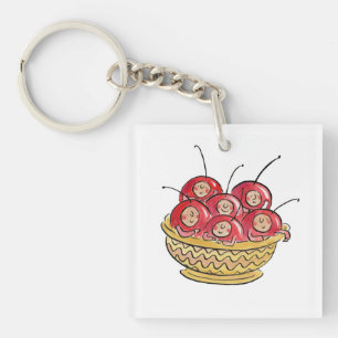 Life is just a bowl of cherries keychain