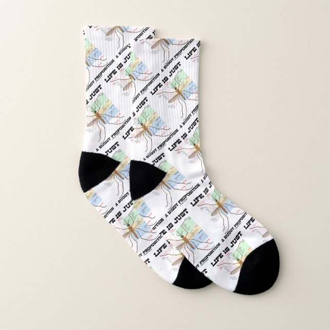 Life Is Just A Buggy Proposition Mosquito Humour Socks (Pair)