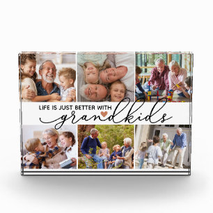 Life Is Just Better with Grandkids Photo Block