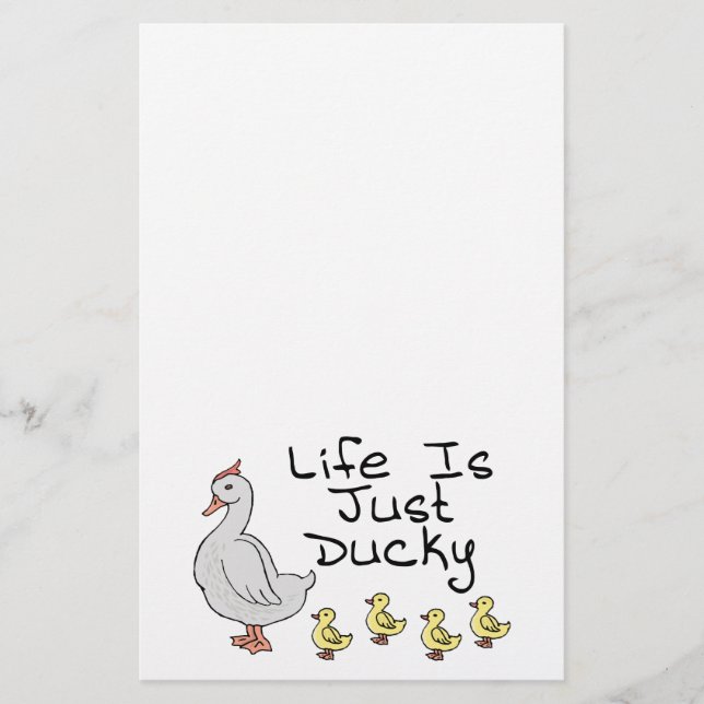 Life Is Just Ducky Stationery (Front)