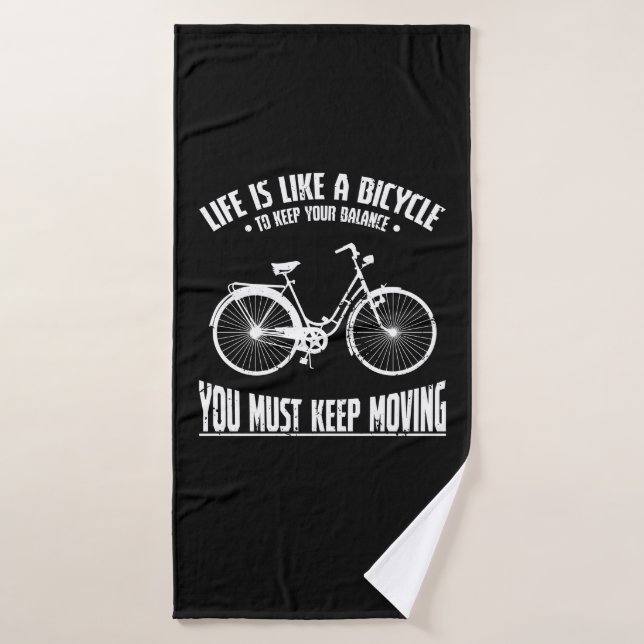 Life is like a Bicycle (Serviette de bain)