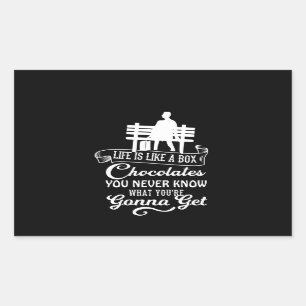 Life is like a box of chocolate Sticker