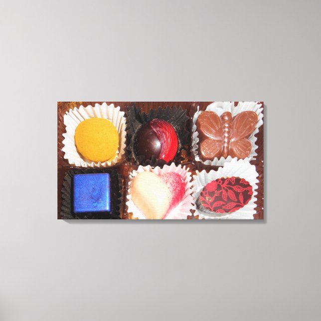 Life is like a box of chocolates canvas print (Front)