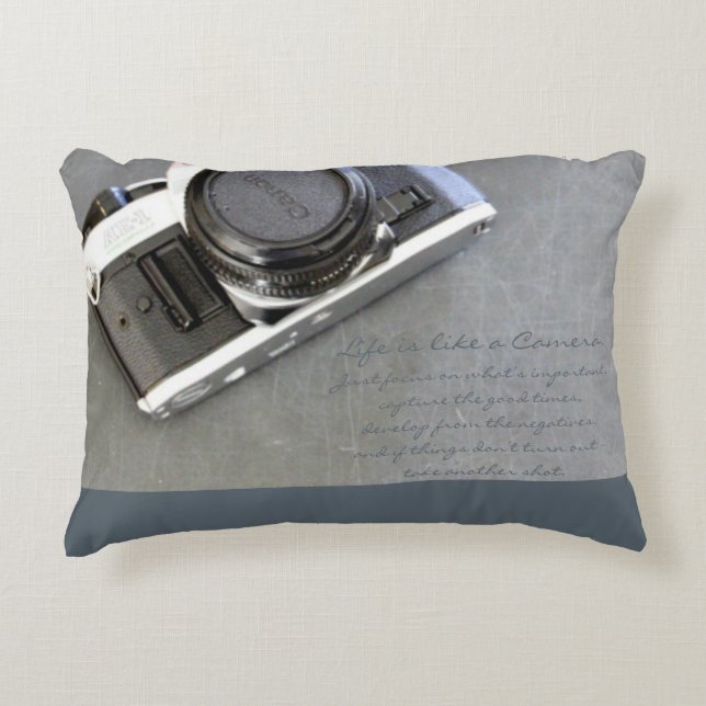 Life is Like a Camera Pillow (Front)