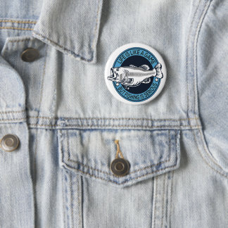Life is like a game, but fishing is serious - Bass 2 Inch Round Button