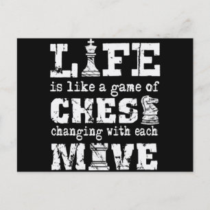life is like a game of chess - changing with each holiday postcard