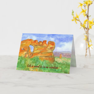 Life Is Meant To Be An Adventure Rocks Birthday Card