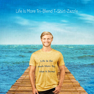 Life Is More T-Shirt Tri-Blend Shirt