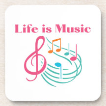 Life is Music with Dancing Notes