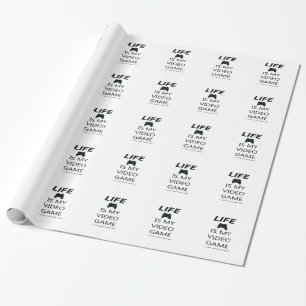 Life Is My Video Game (Halo) Wrapping Paper