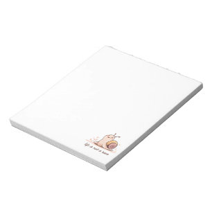 "Life Is Not a Race" Motivational Snail Notepad