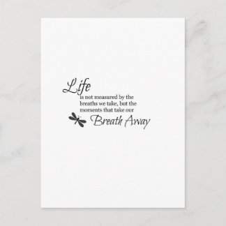 Life is not measured postcard