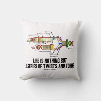 Life Is Nothing But A Series Of Twists And Turns Throw Pillow