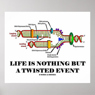 Life Is Nothing But A Twisted Event (DNA Humor) Poster