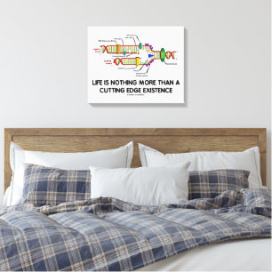 Life Is Nothing More Than A Cutting Edge Existence Canvas Print