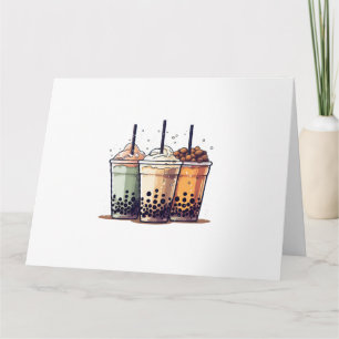 Life is short, drink the boba card