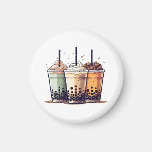 Life is short, drink the boba magnet