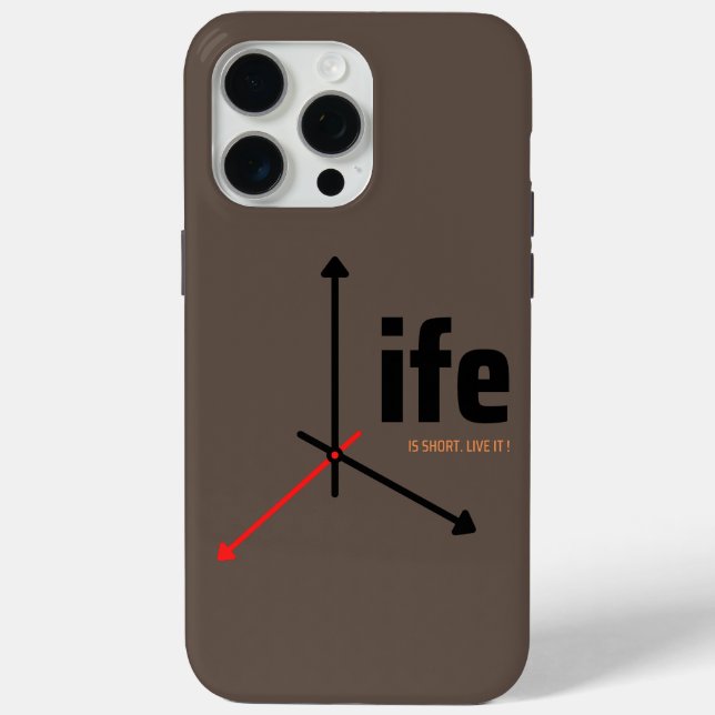 life is short, live it Case-Mate iPhone case (Back)