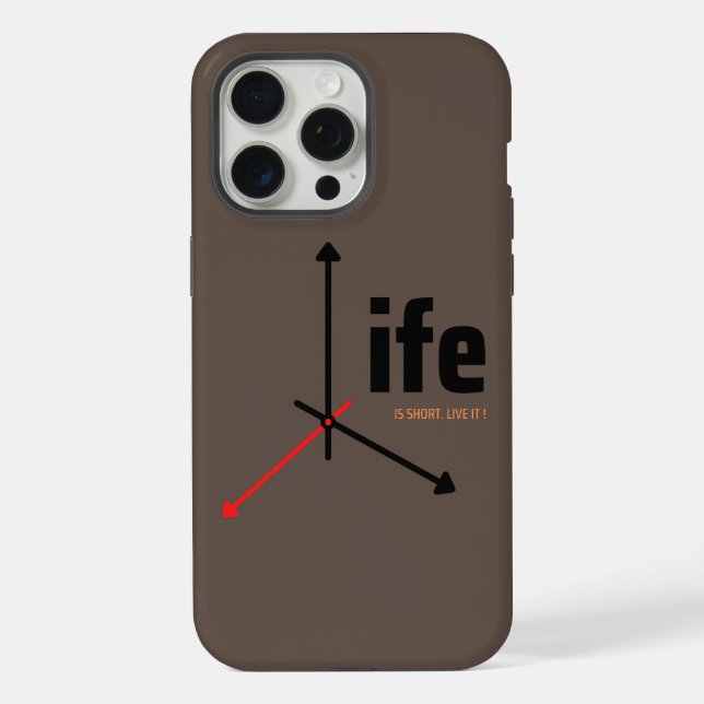 life is short, live it iPhone case (Back)