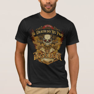 Life is Short - Live to Play Baseball - Fire Gold T-Shirt