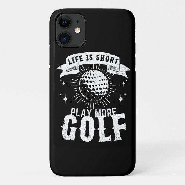 Life is Short. Play More Golf Case-Mate iPhone Case (Back)