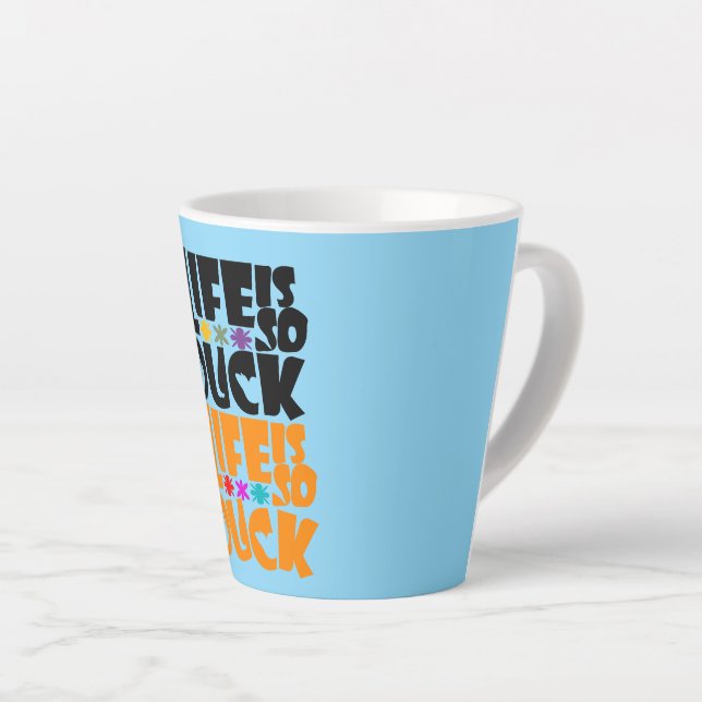 life is so duck latte mug (Right Angle)