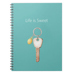 Life is Sweet Pineapple Key Notebook