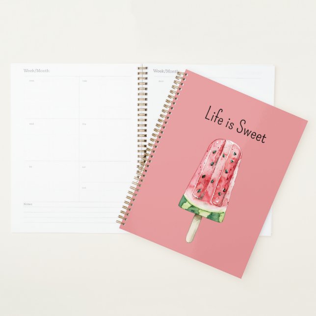 Life is Sweet Watermelon Popsicle Planner (Display)