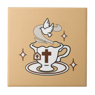 Life Is Sweet with Jesus – Christian Faith Tea Cup Tile