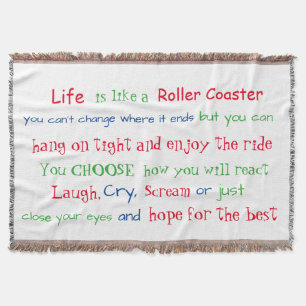life is... throw blanket