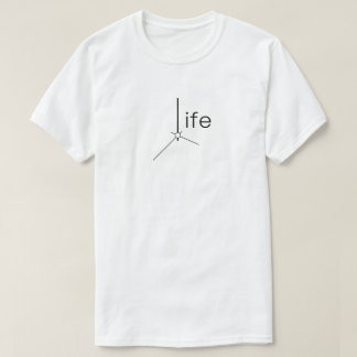 Life Is Time Clock Pointer Typography T-Shirt