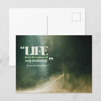 Life Is To Be Enjoyed Postcard