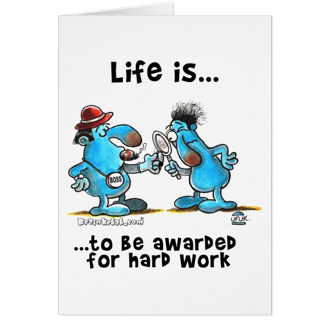Life is to be reward for hard work (Front)