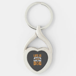 Life Is Too Short Dog Lover Graphic_1 Keychain