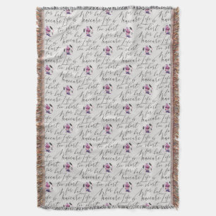 Life Is Too Short For A Bad Manicure Pattern Throw Blanket