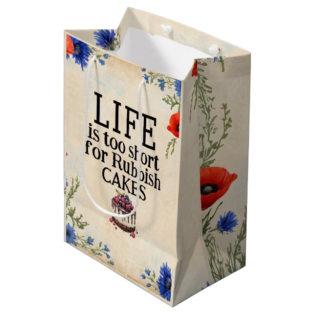 LIFE Is Too Short Gift Bag (Front Angled)