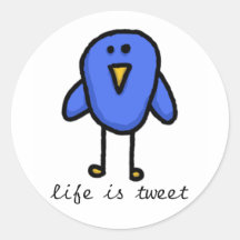 "life is tweet" sticker
