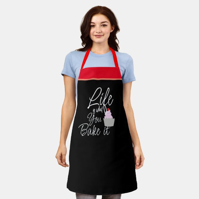 Life is what You Bake it Funny Aprons (Worn)