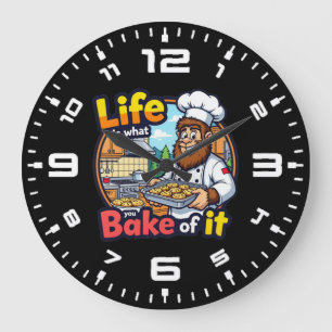 Life is What You Bake Of It Large Clock