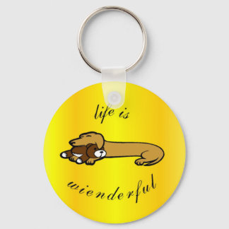 Life Is Wienderful Keychain