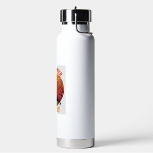 Life Is Witch Then You Fly Halloween Graveyard Bat Water Bottle