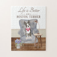 Life Is With A Boston Terrier