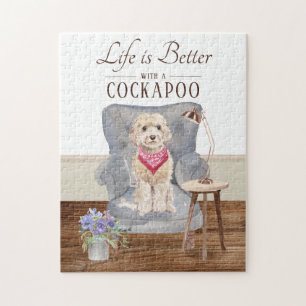 Life Is With A Cockapoo Jigsaw Puzzle