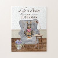Life Is With A Doberman