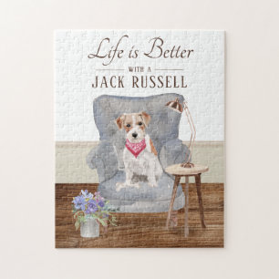 Life Is With A Jack Russell Jigsaw Puzzle