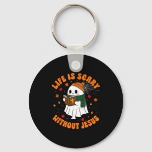 Life Is Y Without Jesus - Christian Halloween Keychain