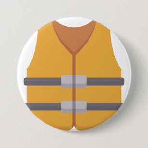 Life jacket 3 inch round button